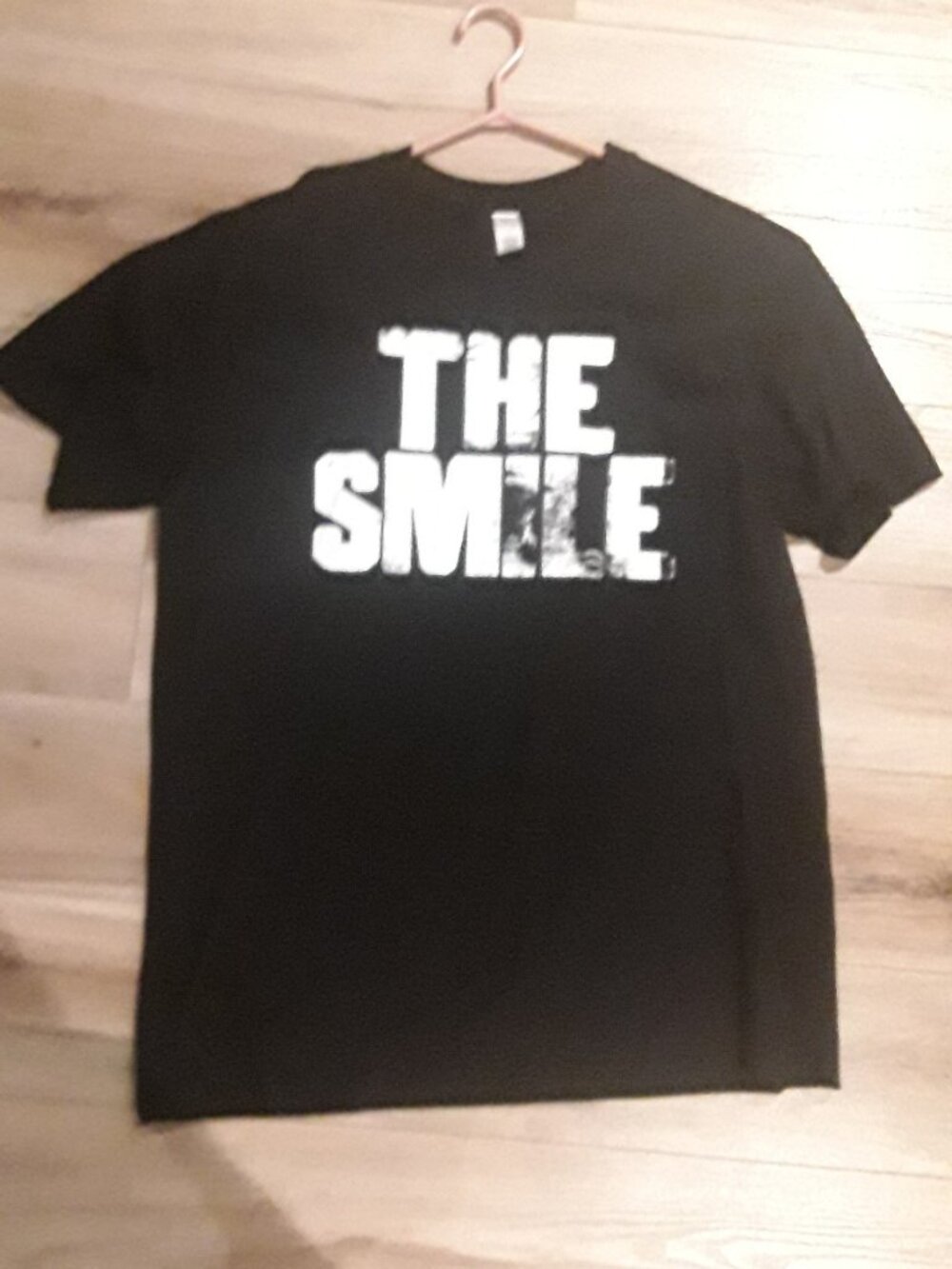 THE SMILE Tee Shirt L Black Organic Cotton Thom Yorke Radiohead 2022 NA Tour